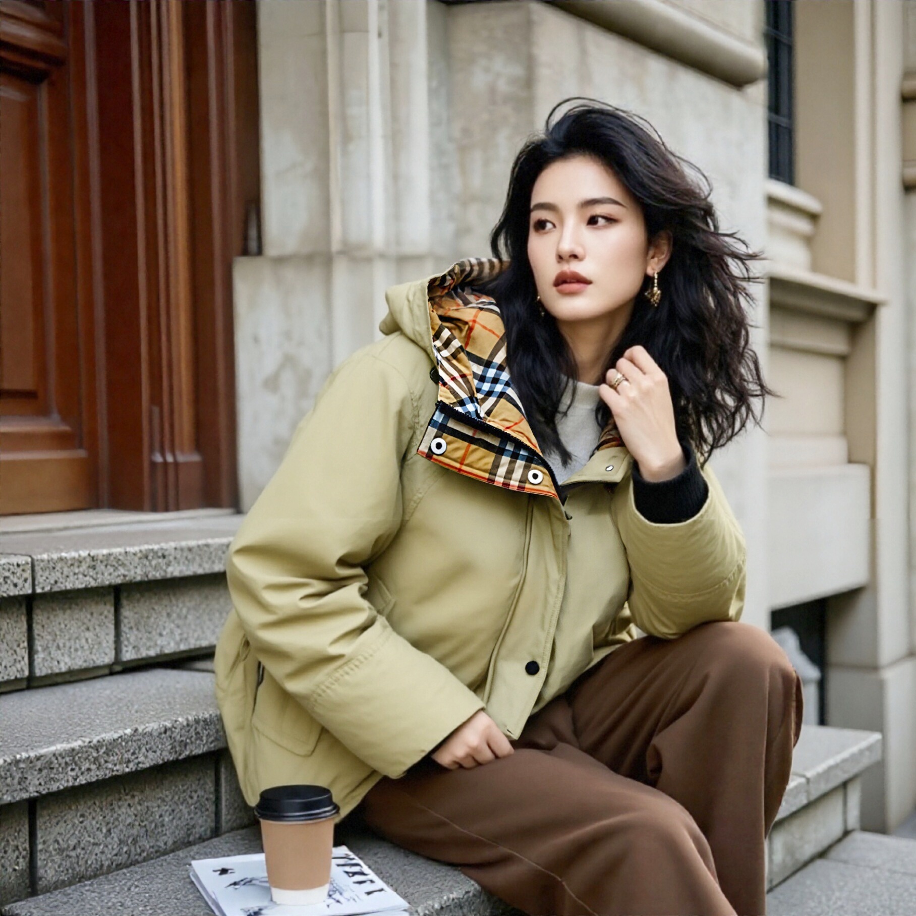 短款羽绒服连帽宽松女保暖羽绒服YS-19171