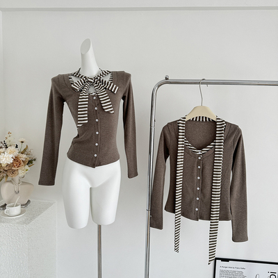 内搭打底衫女2025新款秋冬长袖t恤设计感酷飒拽姐修身上衣