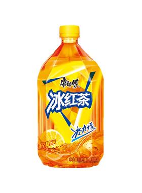 康师傅冰红茶柠檬味红茶饮料饮品1L*2瓶4瓶装大瓶装宅家囤货yb