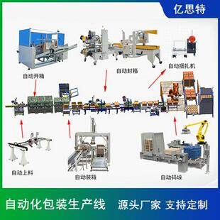 大米罐头装箱码垛包装生产线 码垛包装生产线 全自动码垛机