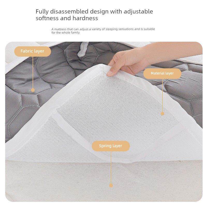 席梦思床垫椰子棕榈独立弹簧家庭卧室180X200完全可拆卸护理腰椎
