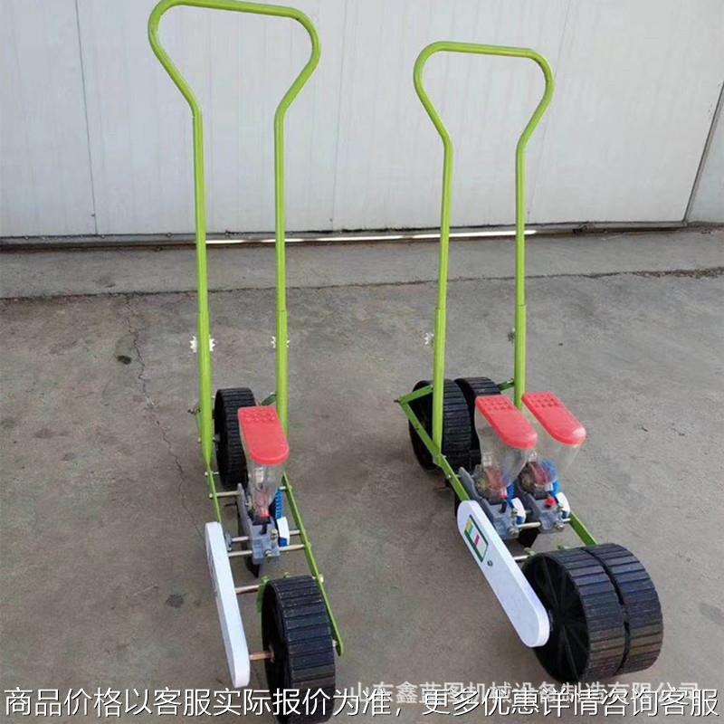 手推菠菜油菜播种机 蔬菜药材精播机 株距行距可调小粒种子点播机