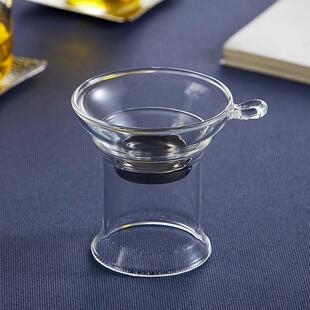 绿昌明玻璃滤茶器网架不锈钢茶叶过滤器茶隔滤茶功夫茶具公道杯茶