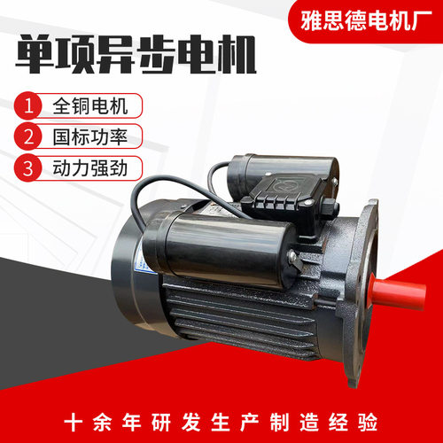 厂家供应 大马力 电机YL112L14 4.0KW 4级 单相电动机铜芯现货