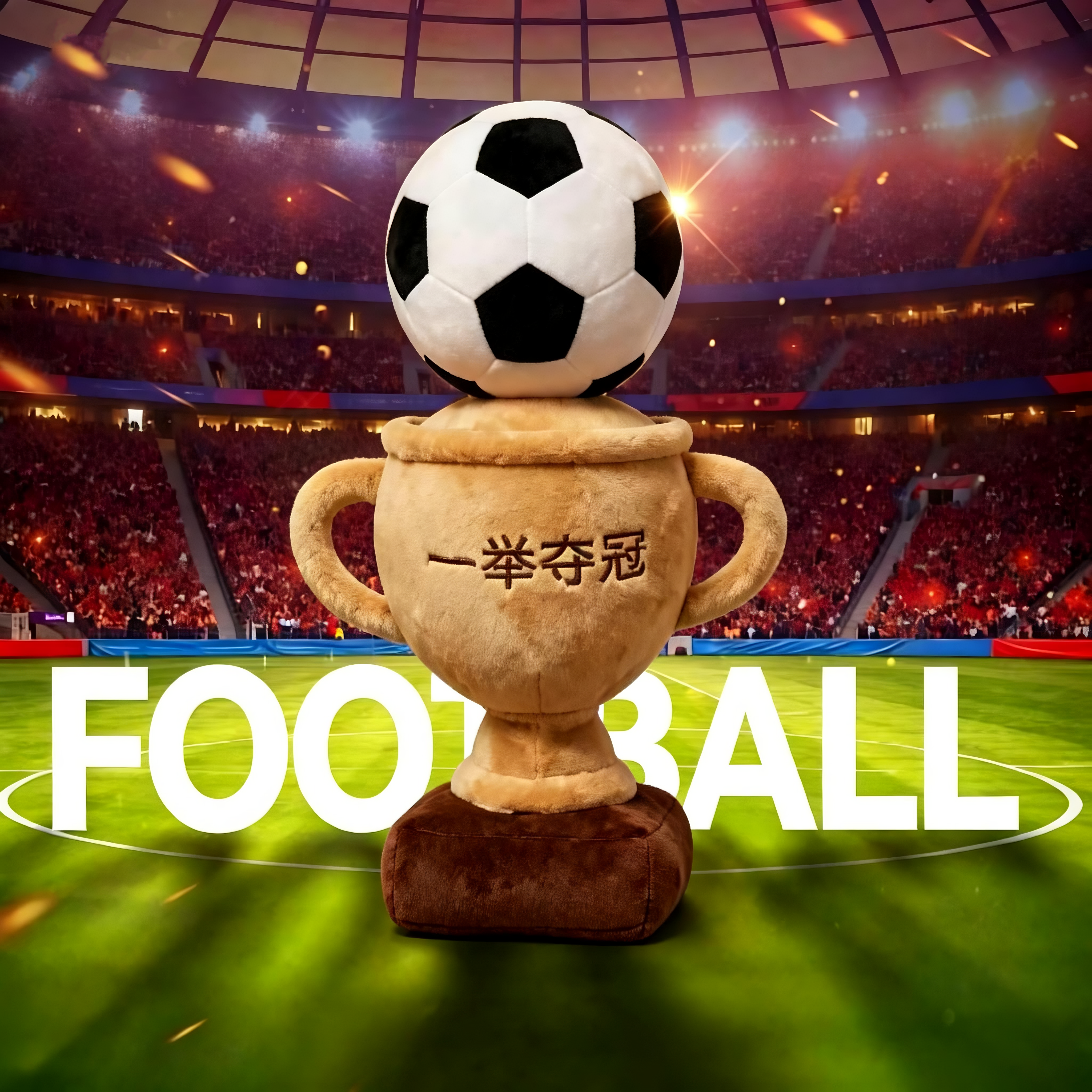 2026世界杯夺冠奖杯毛绒玩偶