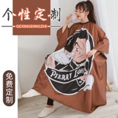 理发围布发廊专用不沾发油头复古高档专业美发围布防静电剪发围布