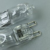 耐高温灯芯卤素灯珠G9耐温500水晶灯护眼U型脚暖光插泡卤钨灯