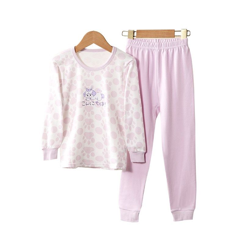 女童秋衣秋裤套装纯棉儿童中大童春秋打底内衣全棉女大童棉毛衫线,童装/婴儿装/亲子装,内衣套装,淘宝优惠券,粉丝福利购,淘宝优惠卷