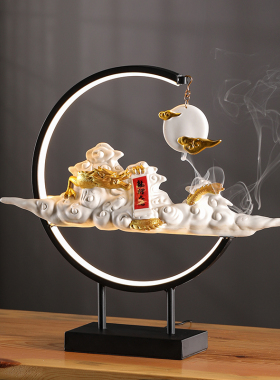 新中式创意定制龙摆件装饰礼品家居办公室玄关桌面软装饰乔迁开业