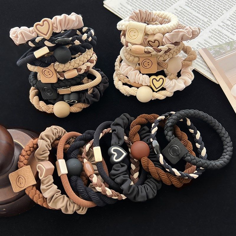 丸子头发圈女低马尾发饰扎头发皮筋高弹力耐用秋冬发绳小肠圈头绳,童装/婴儿装/亲子装,假领,淘宝优惠券,粉丝福利购,淘宝优惠卷