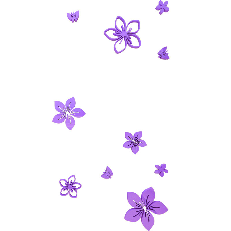 浪漫花朵餐厅厨房橱柜装饰冰箱柜门贴纸自粘家居温馨3d立体墙贴画