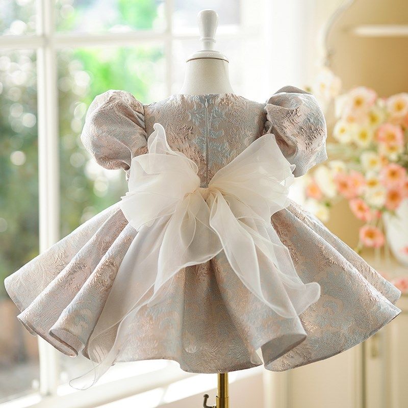 儿童礼服公主裙小主持人礼服女童演出服钢琴演奏女孩生日晚礼服