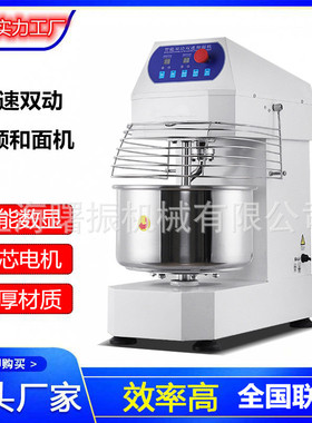 商用和面机定时变频双动双速全自动揉面机 活面粉搅拌机8/12公斤