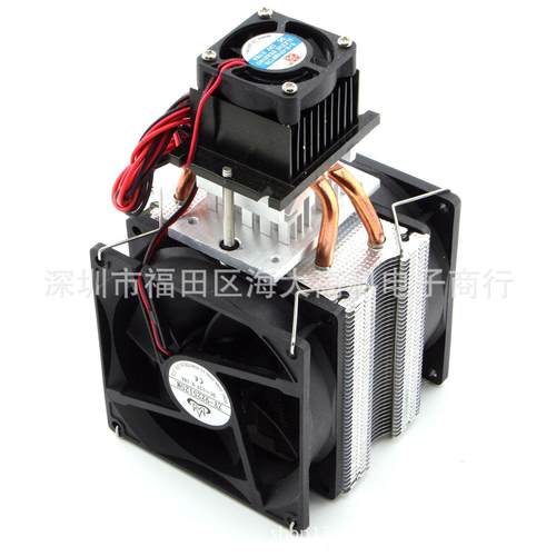 DIY小冰箱 半导体冰箱 全套制冷器组件冷却装备 12V 半导体制冷片