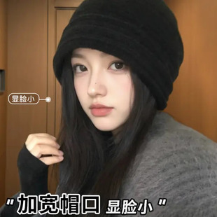 秋冬加厚百搭显脸小 韩系大头围针织帽女2025新款 下单立减50