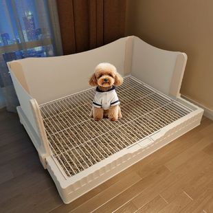 高围栏狗厕所防外溅挡板超大号加高加深不易踩屎漏尿中小型犬专用