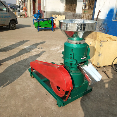 小型家用家禽挤压机 豆杆玉米饲料颗粒机 平模颗粒饲料机