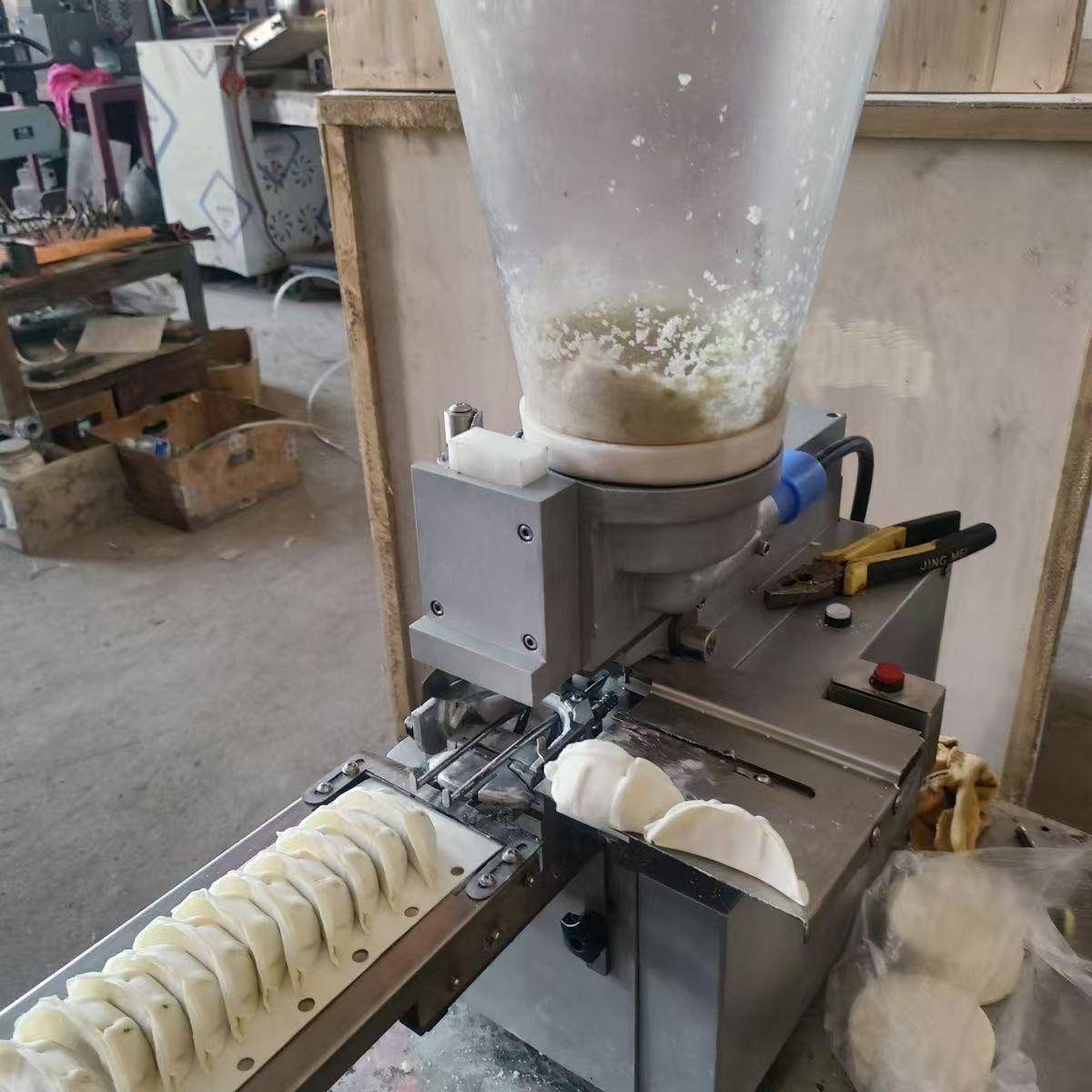 促销商用水饺机日式蒸饺煎饺机多功能开口锅贴成型机全自动饺子机