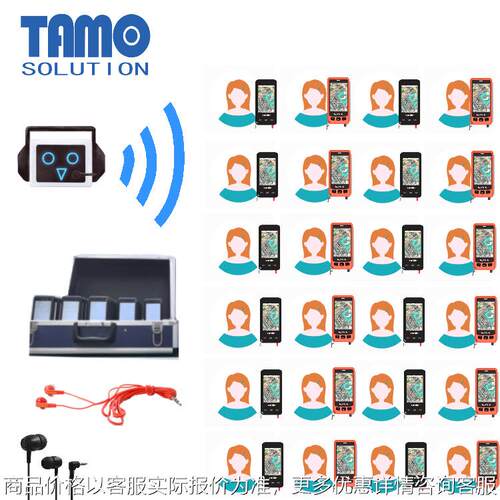 无线手持式导览机/支持红外、RFID