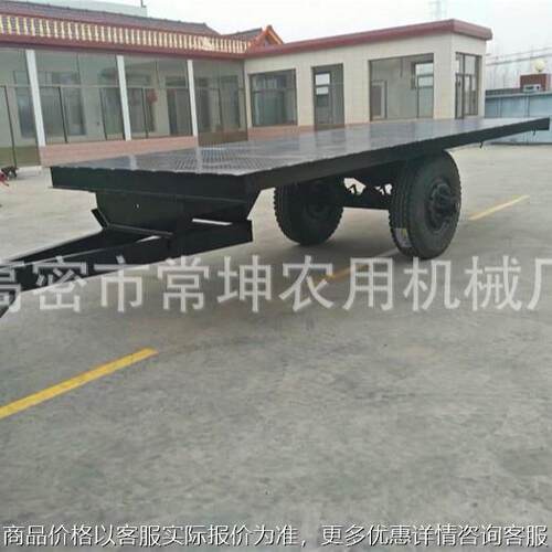 厂家供应 10吨单轴平板拖车 木材转运拖车 量大从优