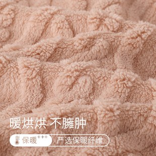 【超柔软】情侣睡衣女款秋冬季男款加厚珊瑚绒保暖连帽家居服套装