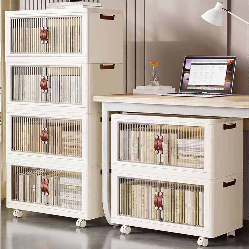 家用简易书柜多层落地防尘储物柜翻盖带门儿童书架书房客厅收纳柜,机械设备,其他机械设备,淘宝优惠券,粉丝福利购,淘宝优惠卷