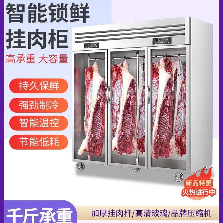 挂肉柜商用保鲜柜鲜肉冷冻冰柜熟藏立式冷猪羊牛鲜吊肉排酸展示柜