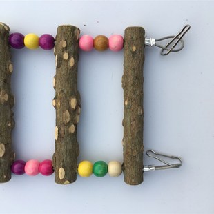 花椒木虎皮鹦鹉爬梯花椒木站棍站棍小鹦鹉鸟笼用品鹦鹉鸟架