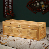 樟木箱子长方形字画箱收藏箱大号家用全香樟木实木储物婚嫁收纳箱