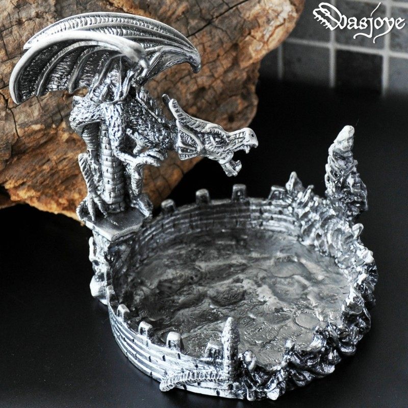 卓耿全金属龙形欧式复古个性时尚创意装饰烟灰缸家居摆件男士礼品