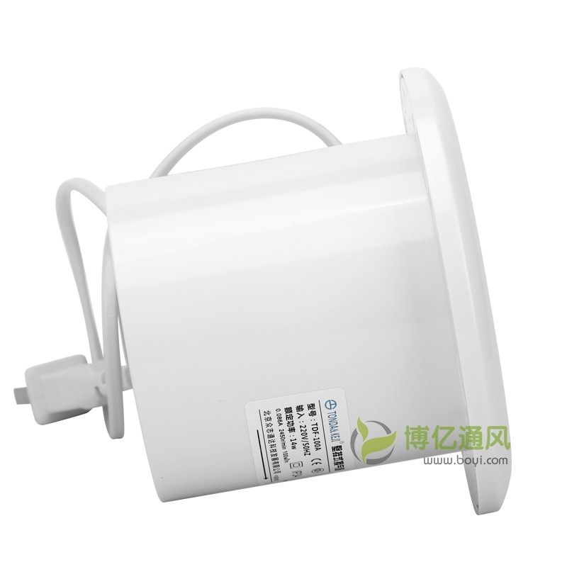 墙面排气扇卫生间换气扇强力静音圆形吊顶壁式抽风机通风扇4寸100