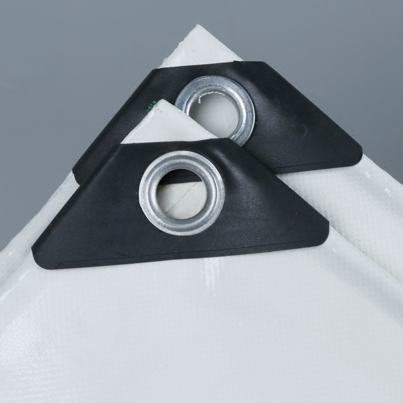 白色PVC刀刮布加厚膜布防雨布防水防晒篷布油布遮阳雨棚隔热帆布