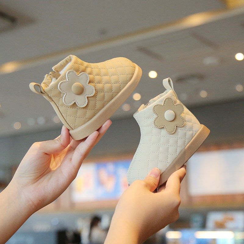 秋冬季女宝宝鞋子加绒1一2-3岁小童公主短靴子防滑软底婴儿二棉鞋,童鞋/婴儿鞋/亲子鞋,学步鞋,淘宝优惠券,粉丝福利购,淘宝优惠卷