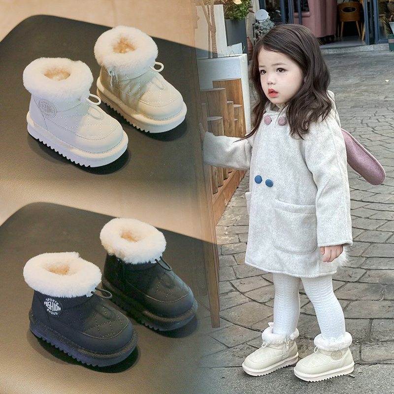 女宝宝雪地靴冬季加绒加厚保暖棉鞋男1一2-3岁小童鞋子软底学步鞋,童鞋/婴儿鞋/亲子鞋,学步鞋,淘宝优惠券,粉丝福利购,淘宝优惠卷