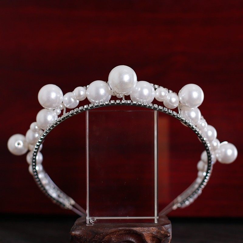 新娘结婚头饰复古造型珍珠发箍发饰简约韩式盘发跟妆婚纱礼服配饰,饰品/流行首饰/时尚饰品新,发饰,淘宝优惠券,粉丝福利购,淘宝优惠卷