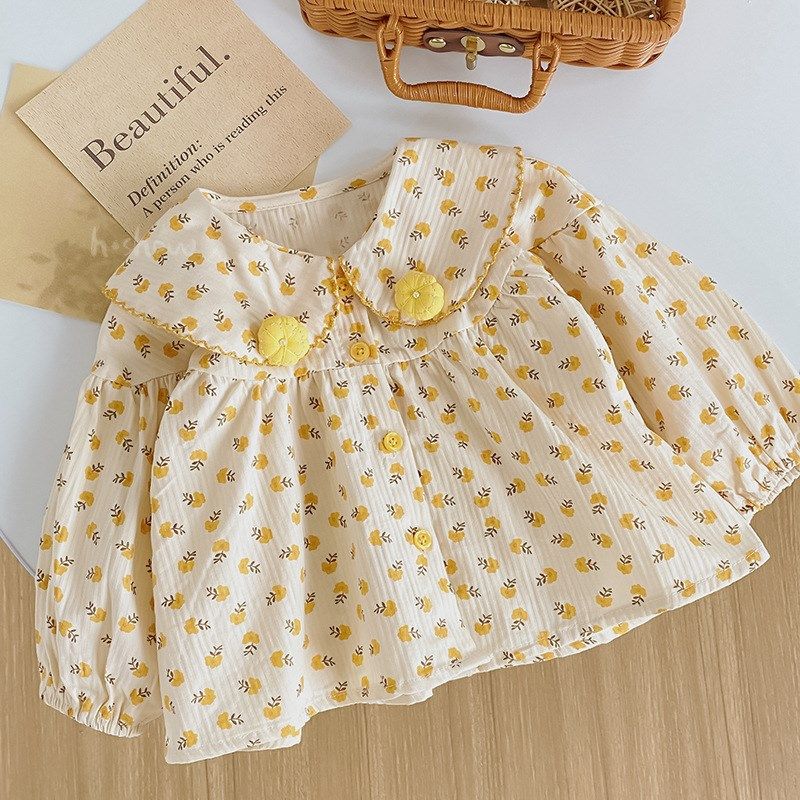 1-5岁女宝宝亲肤衬衣3女婴儿童春装新款女童元气小碎花娃娃衫,童装/婴儿装/亲子装,衬衫,淘宝优惠券,粉丝福利购,淘宝优惠卷