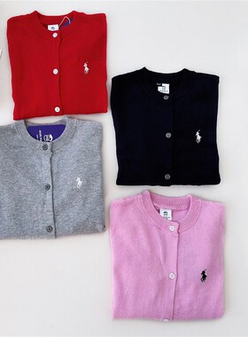 秋季儿童针织衫2024新刺绣简单纯色家庭针织衫宽松和多功能儿童服