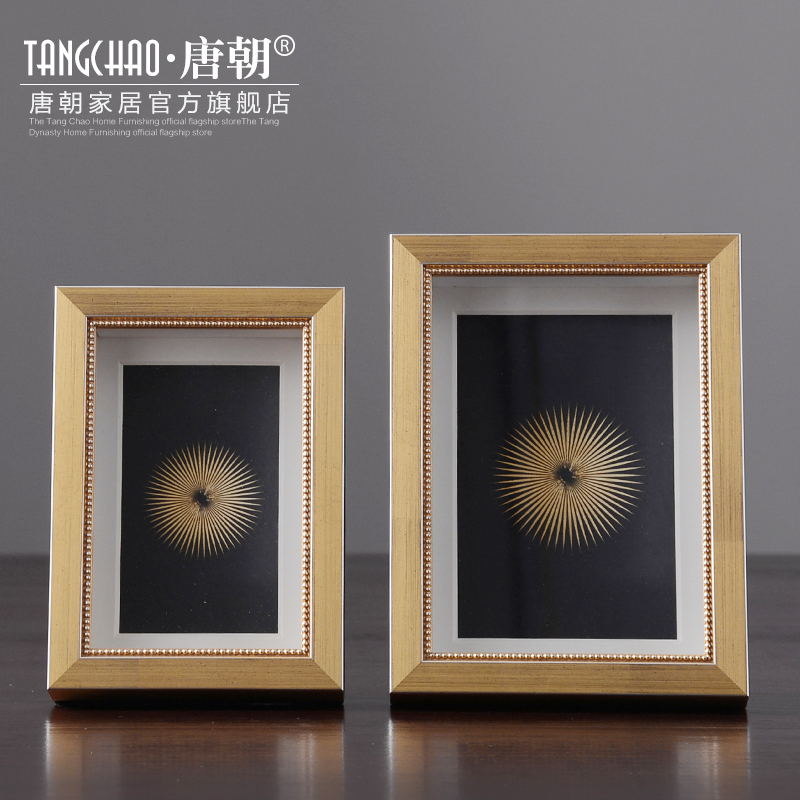 欧式桌面奢华实木照片相框摆台 6寸7寸10寸大装饰品客厅卧室摆件