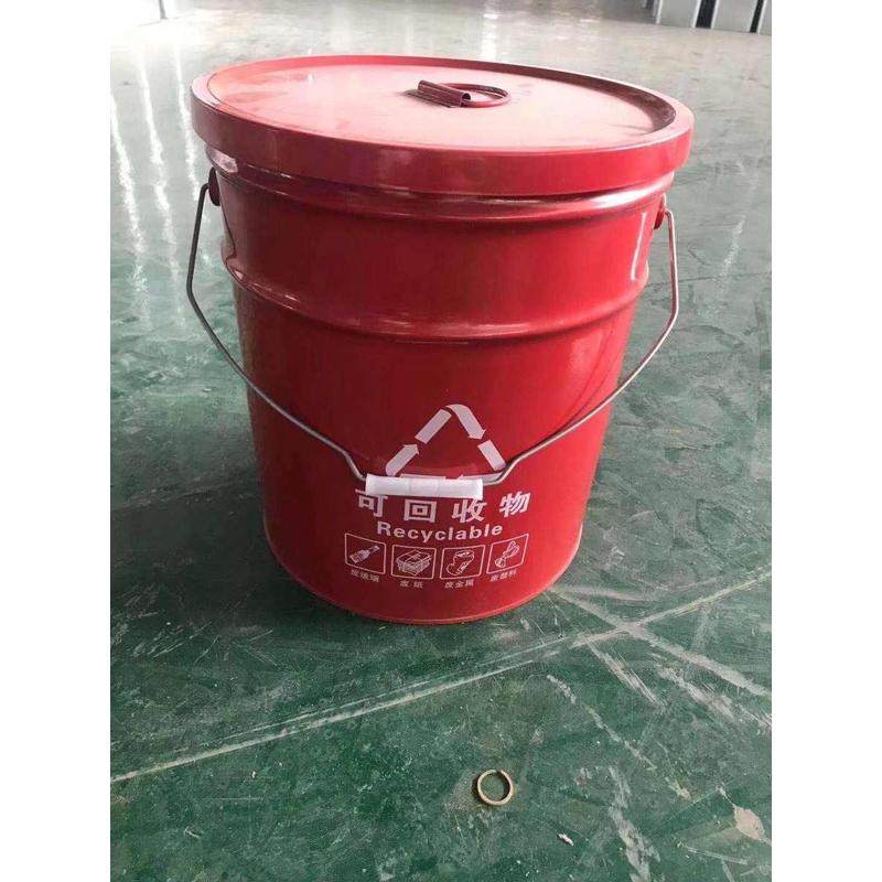 带手提镀锌板方桶铁皮 门前三包分类桶垃圾桶圆形内桶收纳果皮箱,家庭/个人清洁工具,垃圾桶,淘宝优惠券,粉丝福利购,淘宝优惠卷