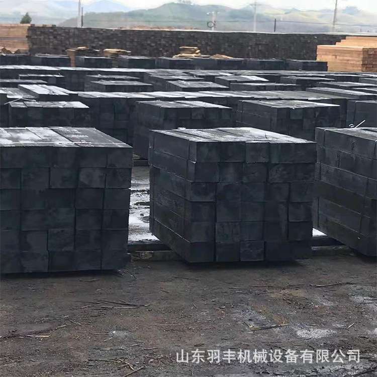 吊车新枕木矿用防腐油浸松木轨道路枕支腿垫木工地设备园林道路木