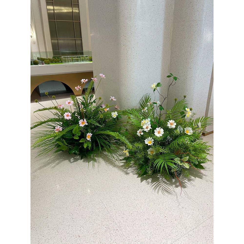 高档落地绿植仿真波斯菊花艺橱窗景观造景服装店样板间婚庆装饰花