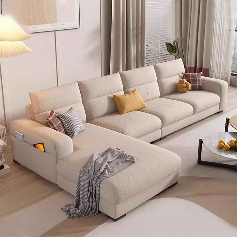 北欧布艺沙发客厅现代简约可拆洗乳胶直排贵妃沙发小户型组合新款
