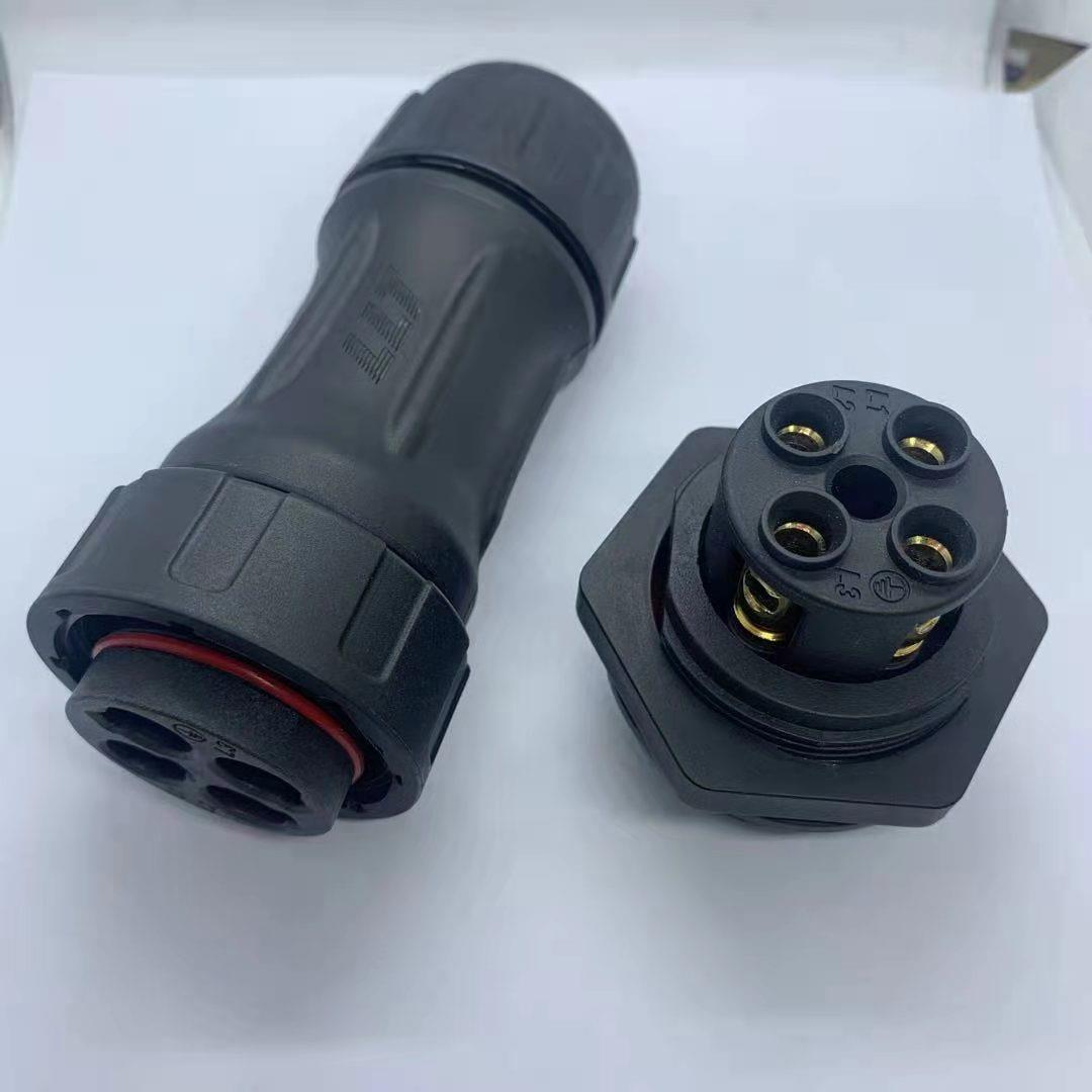 供应LLT利路通M45后装母针面板式70A大电流4*16平方电缆防水接头