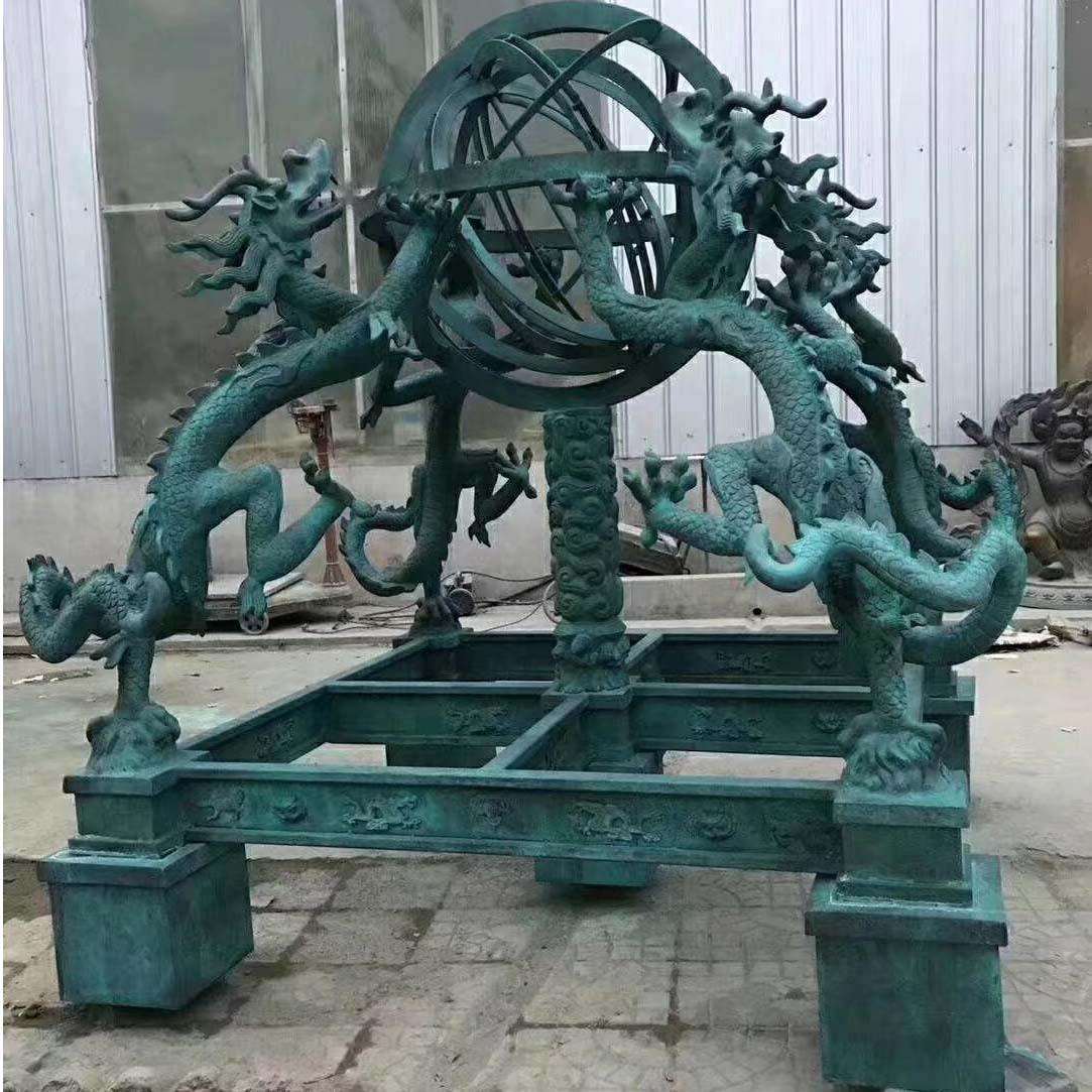 纯铜摆件盘龙生肖龙青铜龙大汉龙铜龙喷泉雕塑制作