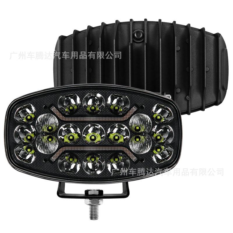 热销9寸19LED大功率货车灯180w船用探照灯通用款越野车前杠灯