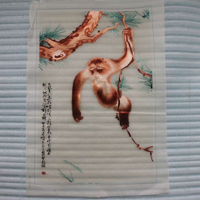 小幅单面苏绣成品现代装饰画动物花草手工刺绣工艺品绣片送礼图片