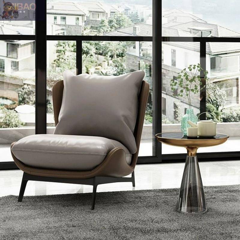 北欧单人沙发椅直销现代简约设计卧室阳台休闲宿舍网红款懒人沙发