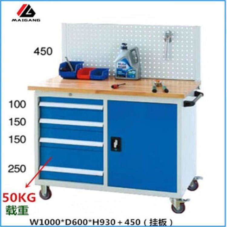 麦冈MG-Z011M汽保汽修工具柜五金加厚零件柜4抽单门组合工具车
