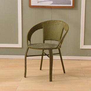 子手工编织简约现代靠背椅老人休闲家用成人茶新品阳台单人小藤椅