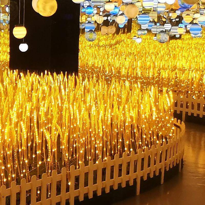 户外装饰灯防水太阳能彩灯带发光麦穗灯场景布置新年景观灯氛围灯